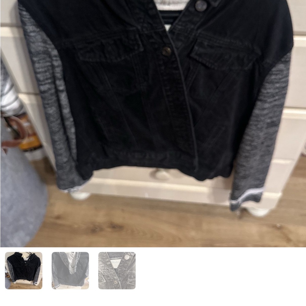 Black and Gray Women's Jacket